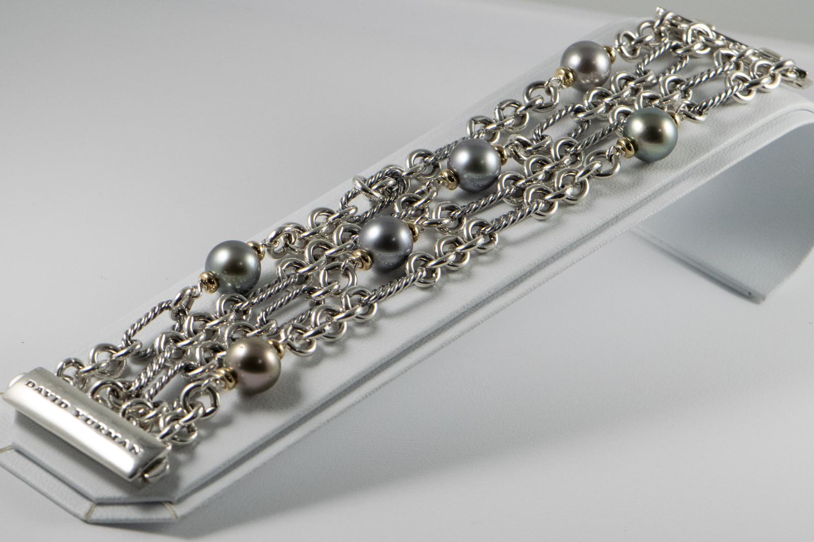 D Y Tahitian Pearls Bracelet 925 750 3