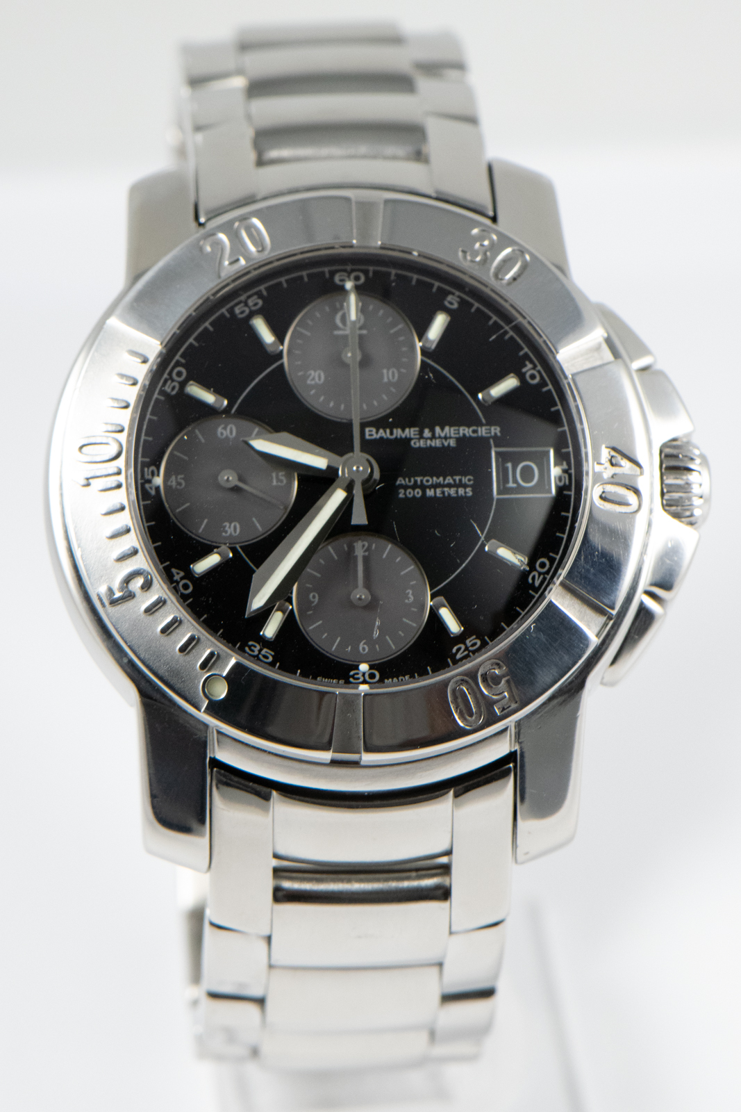 SS Baume Mercier Bk Dial 65352 3