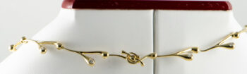 18 K Y Gold Necklace with Diamonds Set 6