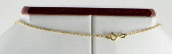 Pre owned 14 K Y G Pendant with Diamonds and Serpentine Chain 6