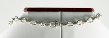 Judith Ripka 18 K and 925 Texture Links Necklace 9