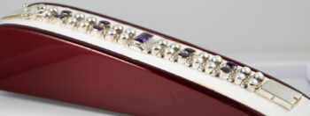925 INDO Bracelet with Amethyst 1 2 pearls 5
