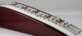 925 INDO Bracelet with Amethyst 1 2 pearls 1