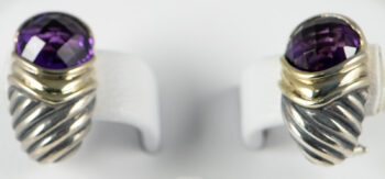 David Yurman 14 K Sterling Silver with Amathyst 3
