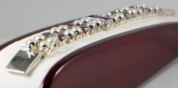 925 INDO Bracelet with Amethyst 1 2 pearls 3
