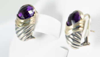 David Yurman 14 K Sterling Silver with Amathyst 6