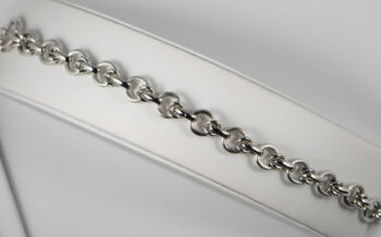 New Italian 14 K Wh Fancy Loop Link Bracelet 1