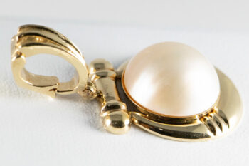 14 K Vintage Mabe Pearl Enhancer 1