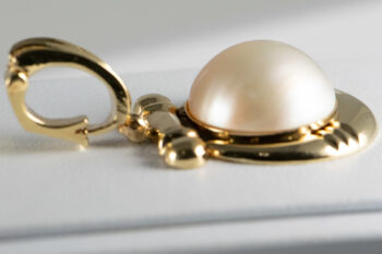 14 K Vintage Mabe Pearl Enhancer 10