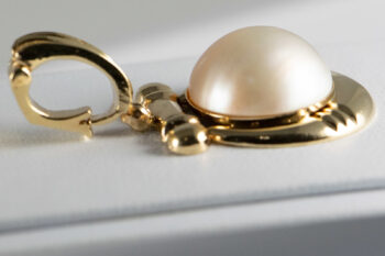 14 K Vintage Mabe Pearl Enhancer 11
