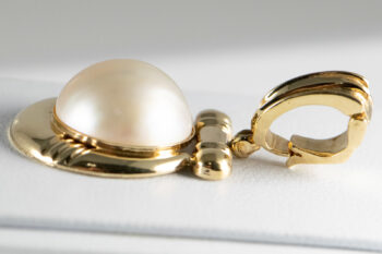 14 K Vintage Mabe Pearl Enhancer 12