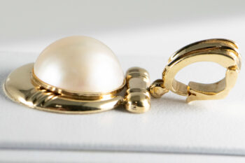 14 K Vintage Mabe Pearl Enhancer 13