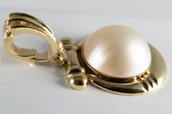 14 K Vintage Mabe Pearl Enhancer 2