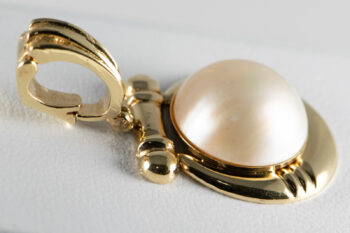 14 K Vintage Mabe Pearl Enhancer 3