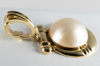 14 K Vintage Mabe Pearl Enhancer 4