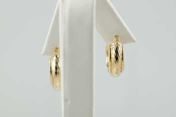 14 K Yellow Gold Hoop Earrings 4