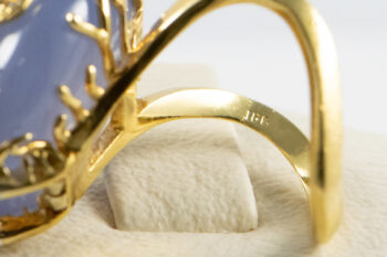 18 K Lavender Color Stone Lds Ring 11