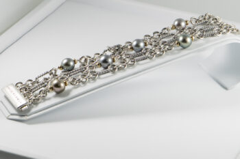 D Y Tahitian Pearls Bracelet 925 750 4