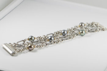 D Y Tahitian Pearls Bracelet 925 750 5