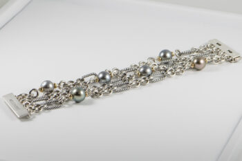 D Y Tahitian Pearls Bracelet 925 750 8