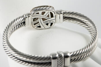 DY Bangle Brac with Smoky Quartz S S 750 14