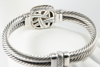 DY Bangle Brac with Smoky Quartz S S 750 15