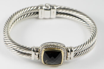 DY Bangle Brac with Smoky Quartz S S 750 2