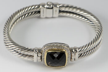 DY Bangle Brac with Smoky Quartz S S 750 4