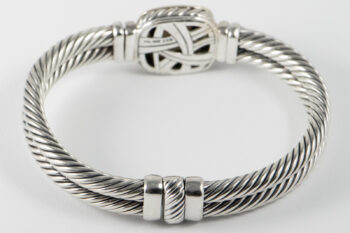 DY Bangle Brac with Smoky Quartz S S 750 7