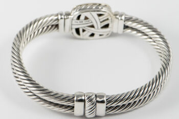 DY Bangle Brac with Smoky Quartz S S 750 8