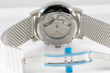 J M Chronograph S S 160 250 Black Dial Day Date SS Band 15