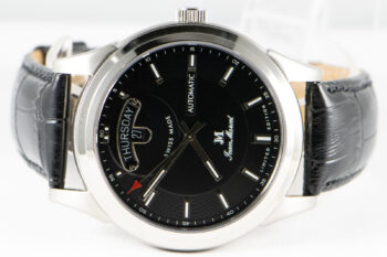 JM 160 267 Stainless Steel 276 300 Bk Leather Band 1