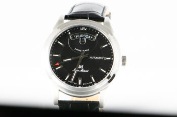 JM 160 267 Stainless Steel 276 300 Bk Leather Band 15
