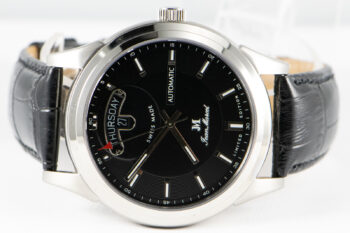 JM 160 267 Stainless Steel 276 300 Bk Leather Band 2