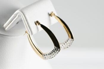 Two Tone Hoops 925 10 K 5