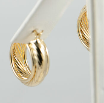 14 K Yellow Gold Hoop Earrings 2