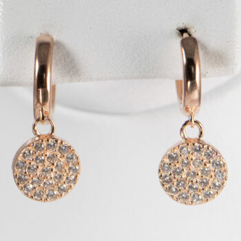 14 K Pink Gold Drop Earrings with CZ 3 2022 11 17 044742 qsgw