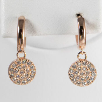 14 K Pink Gold Drop Earrings with CZ 4 2022 11 17 044741 nhnx