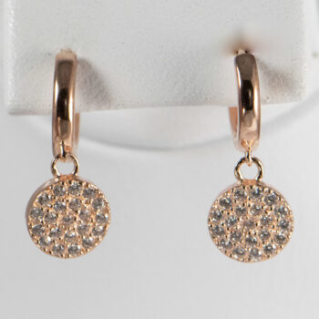 14 K Pink Gold Drop Earrings with CZ 5 2022 11 17 044734 hipg