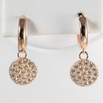 14 K Pink Gold Drop Earrings with CZ 6 2022 11 17 044735 kktt
