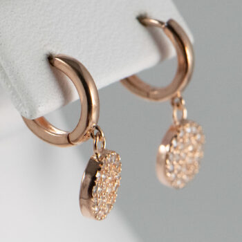 14 K Pink Gold Drop Earrings with CZ 7 2022 11 17 044737 xxau