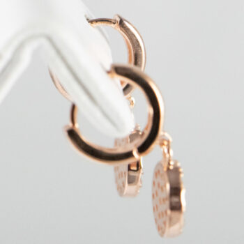 14 K Pink Gold Drop Earrings with CZ 9 2022 11 17 044730 minj
