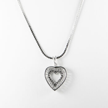 14 K White Gold Diamond Necklace 7