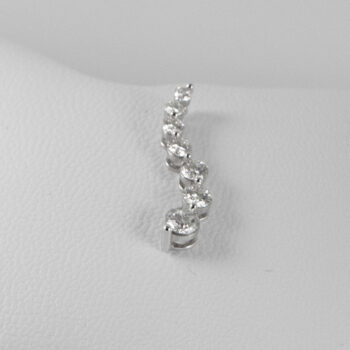 14 K White Gold JTW Diamond Jurney Pendant 1