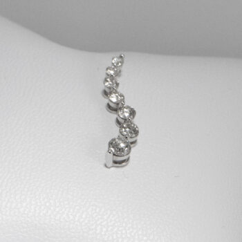 14 K White Gold JTW Diamond Jurney Pendant 4