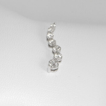 14 K White Gold JTW Diamond Jurney Pendant 5