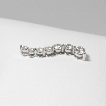 14 K White Gold JTW Diamond Jurney Pendant 6