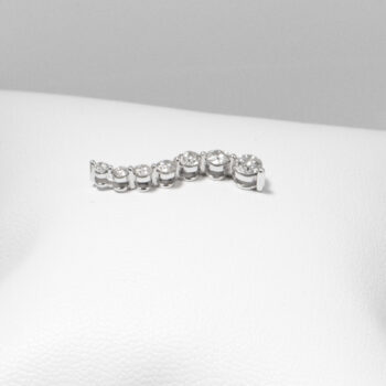 14 K White Gold JTW Diamond Jurney Pendant 8