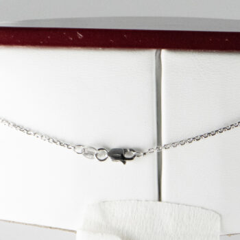 14 K White Gold Small Diamond Pendant 12