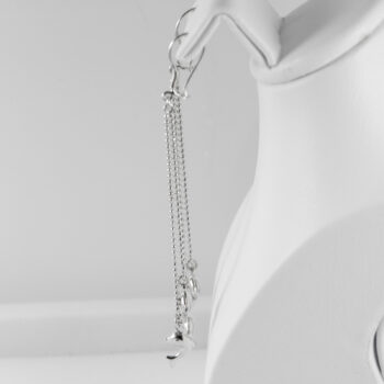 14 K White Long Dolphin Earrings 11